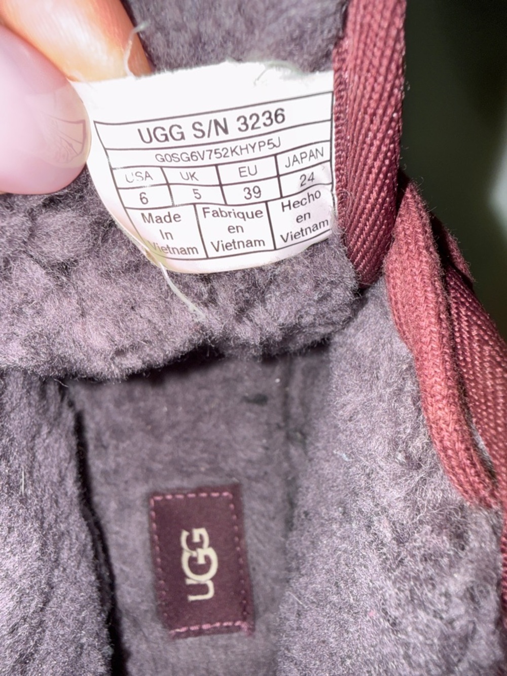 UGG Wine Suede Sheepskin-Lined Lace-Up Chukka Boots - Picture 7 of 7